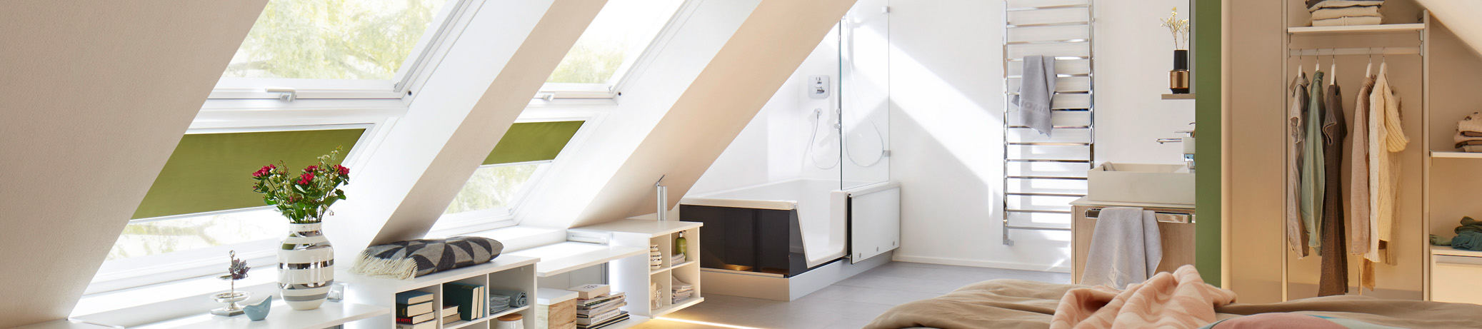 Velux Dachfenster GPU mit Zusatzelement GIU